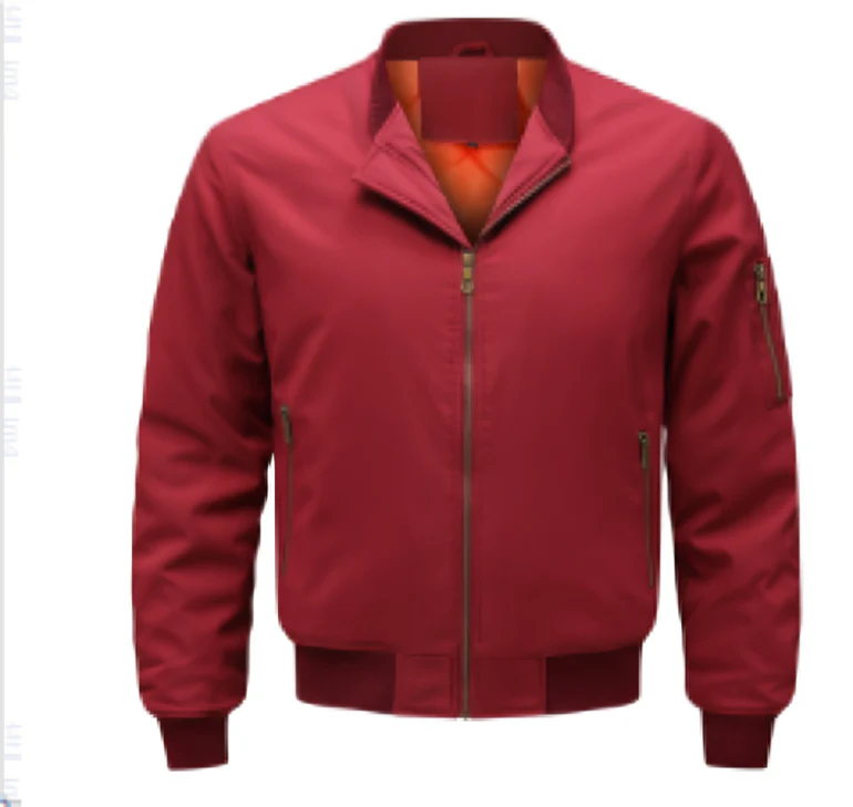 Bomber pour Hommes avec Fermeture Zippée et Manches Longues | Idéal pour Tenues Quotidiennes