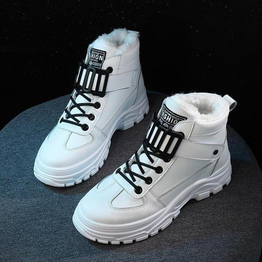 Bottes À Lacets avec Semelles Adhérentes pour Femmes | Idéal pour L’Hiver