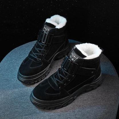 Bottes À Lacets avec Semelles Adhérentes pour Femmes | Idéal pour L’Hiver