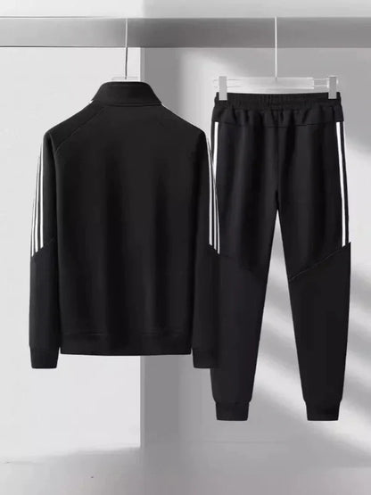 Survêtement avec Veste Col Montant Et Pantalon Fuselé pour Homme | Idéal pour Toutes Les Saisons