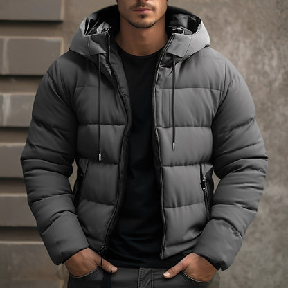 Veste D'hiver Avec Capuche Et Poches Pour Homme | Idéale Pour La Saison Froide