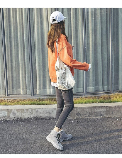 Bottes À Lacets avec Semelles Adhérentes pour Femmes | Idéal pour L’Hiver