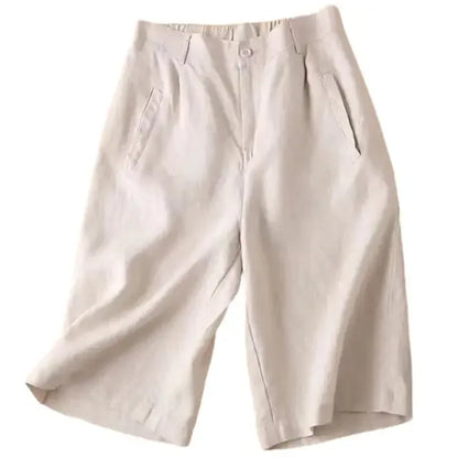 Short Long Décontracté avec Taille Élastique pour Femme | Idéal pour Été et Loisirs