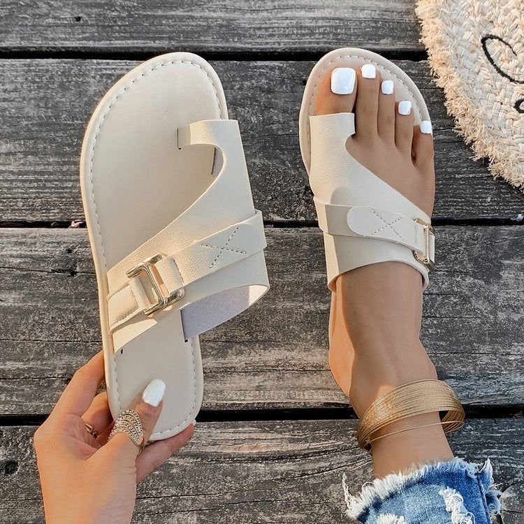 Sandales Entre-Doigts Avec Bride Ajustable Pour Femmes | Idéal Pour Saisons Chaudes