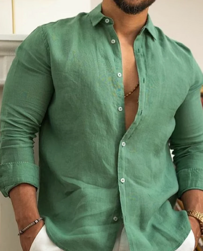 Chemise à Manches Longues avec Coupe Décontractée pour Homme | Idéale pour Toute Saison