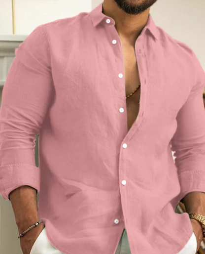 Chemise à Manches Longues avec Coupe Décontractée pour Homme | Idéale pour Toute Saison