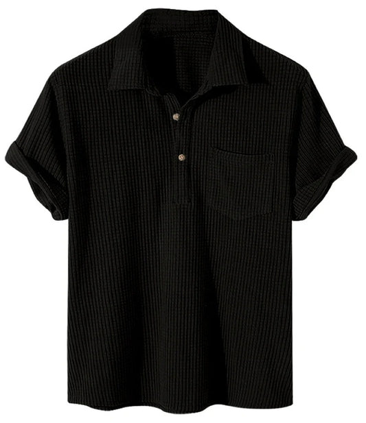 Polo à Motif Carreaux avec Patte de Boutonnage pour Homme Grande Taille | Idéal pour le Printemps et l’Été