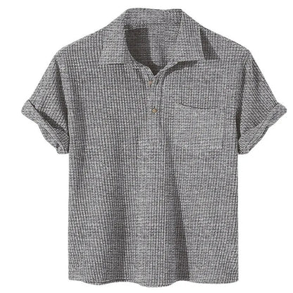Polo à Motif Carreaux avec Patte de Boutonnage pour Homme Grande Taille | Idéal pour le Printemps et l’Été