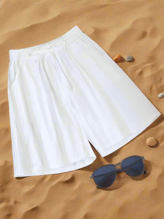 Short Décontracté avec Taille Élastique pour Femme | Idéal pour les Journées d'Été