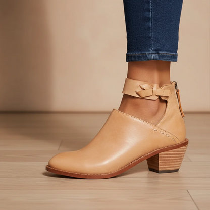 Bottines à bride tressée pour femmes
