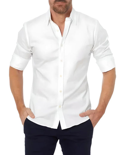 Chemise avec Fermeture Éclair Discrète pour Homme | Idéale pour les Journées de Travail