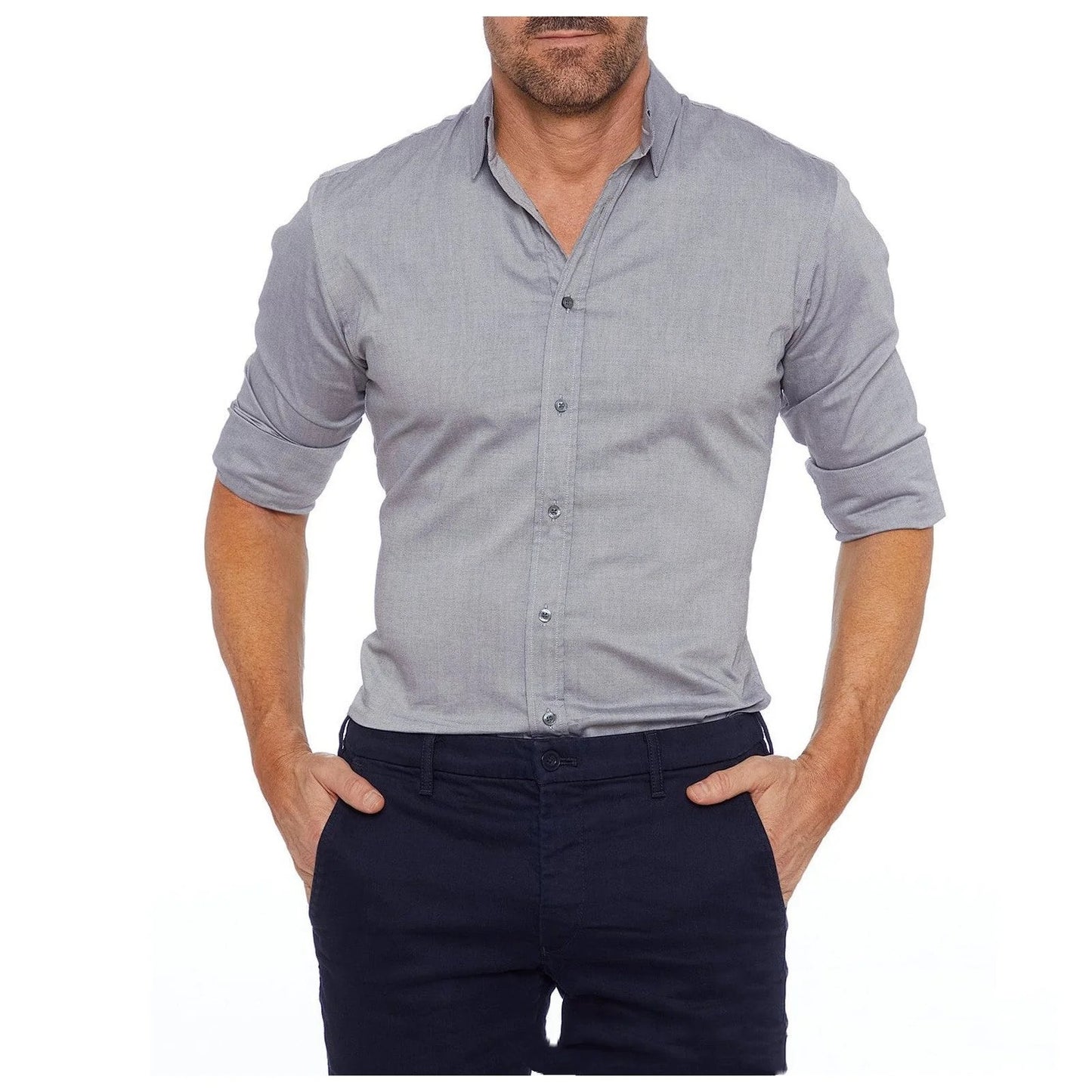 Chemise avec Fermeture Éclair Discrète pour Homme | Idéale pour les Journées de Travail