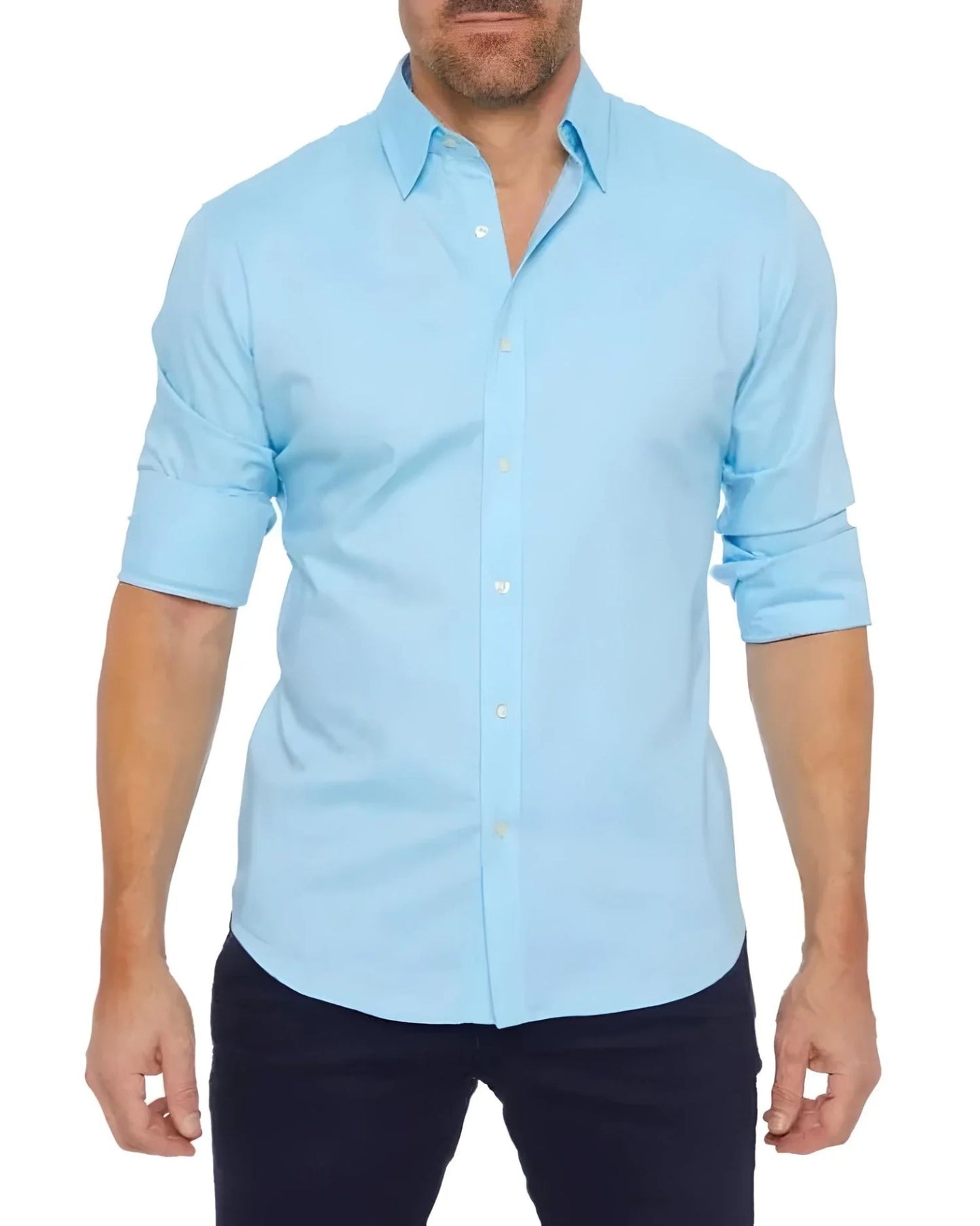 Chemise avec Fermeture Éclair Discrète pour Homme | Idéale pour les Journées de Travail