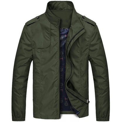 Veste à Col Montant pour Hommes avec Fermeture Zippée | Idéal pour Tenues Quotidiennes