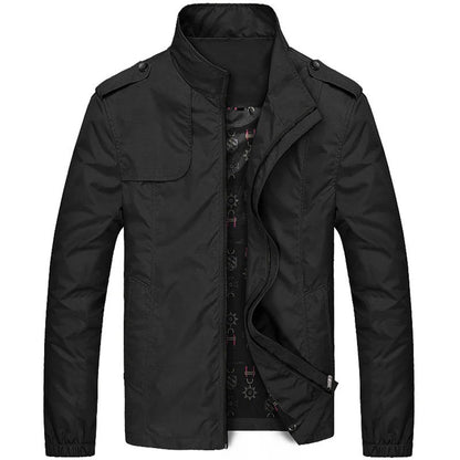 Veste à Col Montant pour Hommes avec Fermeture Zippée | Idéal pour Tenues Quotidiennes