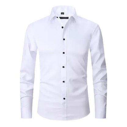 Chemise Homme Slim-Fit | Sans Repassage | Tissu Extensible Confort