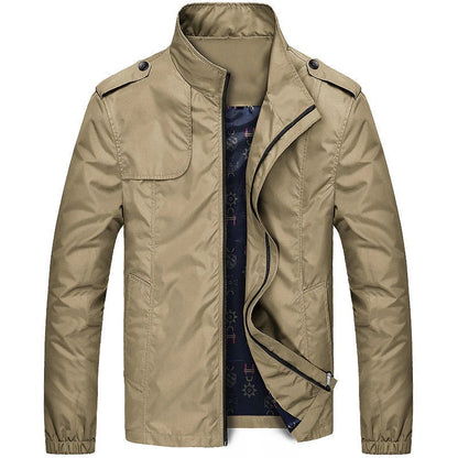 Veste à Col Montant pour Hommes avec Fermeture Zippée | Idéal pour Tenues Quotidiennes