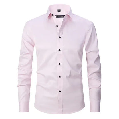 Chemise Homme Slim-Fit | Sans Repassage | Tissu Extensible Confort