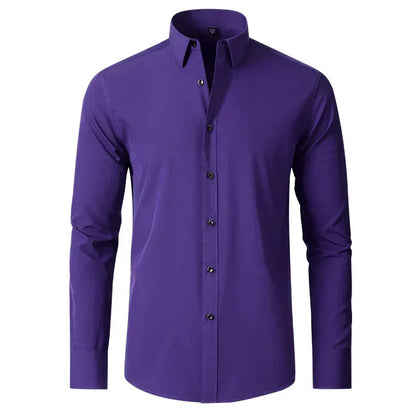 Chemise à Manches Longues Facile d’Entretien pour Homme | Idéale pour les Journées Actives