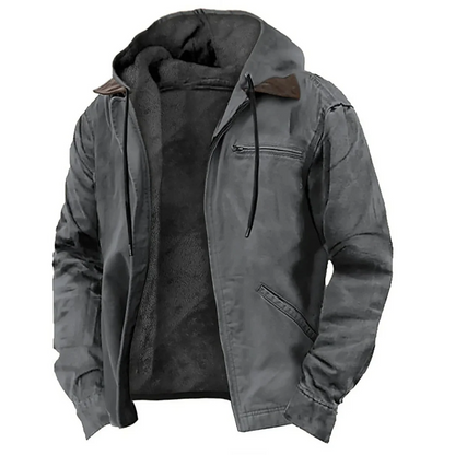 Veste à capuche doublée pour hommes