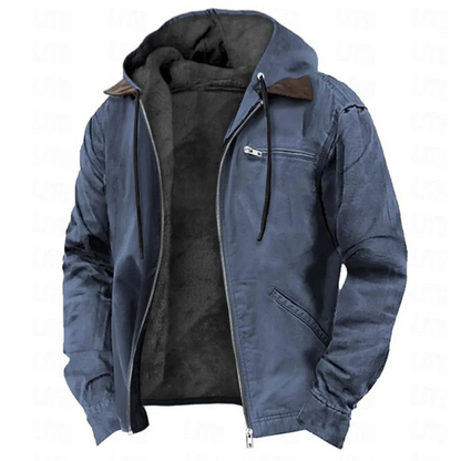 Veste à capuche doublée pour hommes