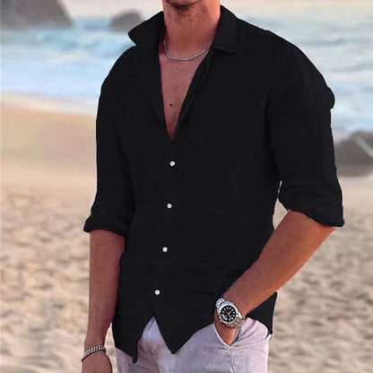 Chemise à Manches Longues avec Coupe Classique pour Homme | Idéale pour les Journées Chaudes