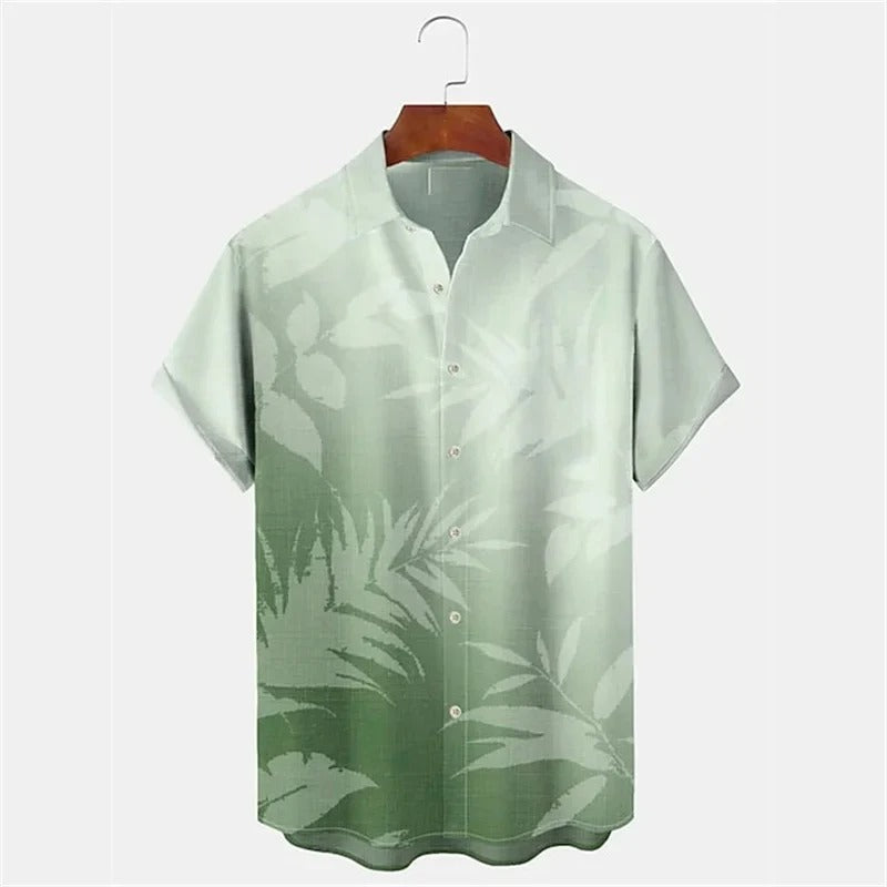 Chemise à Imprimé Tropical pour Homme Grande Taille | Idéale pour la Plage en Été