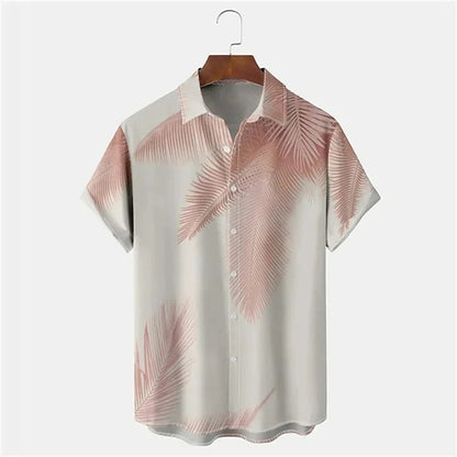 Chemise à Imprimé Tropical pour Homme Grande Taille | Idéale pour la Plage en Été