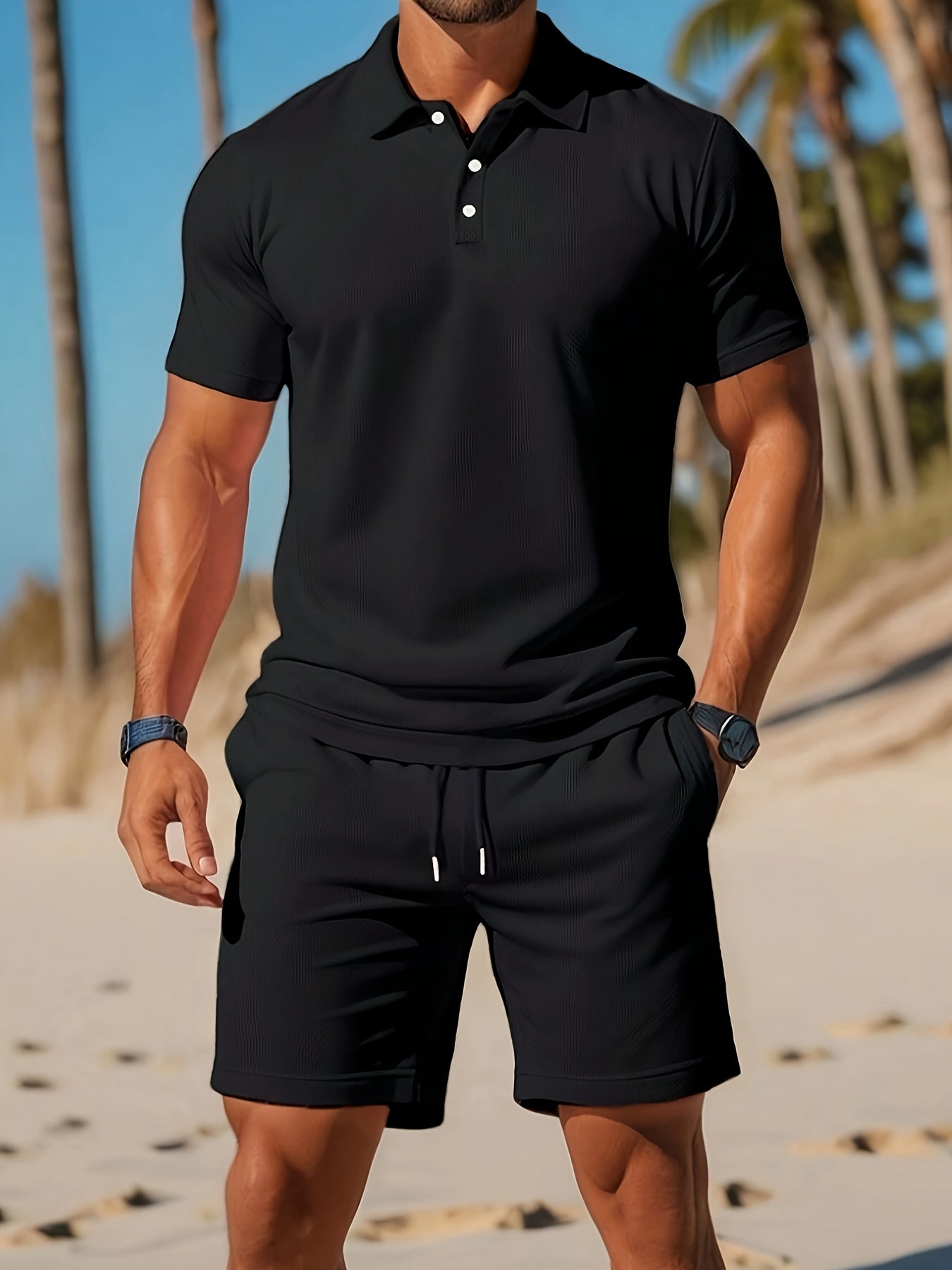 Ensemble Polo Et Short Pour Homme | Idéal Pour Journées Chaudes