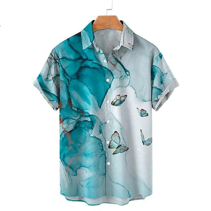 Chemise à Imprimé Tropical pour Homme Grande Taille | Idéale pour la Plage en Été