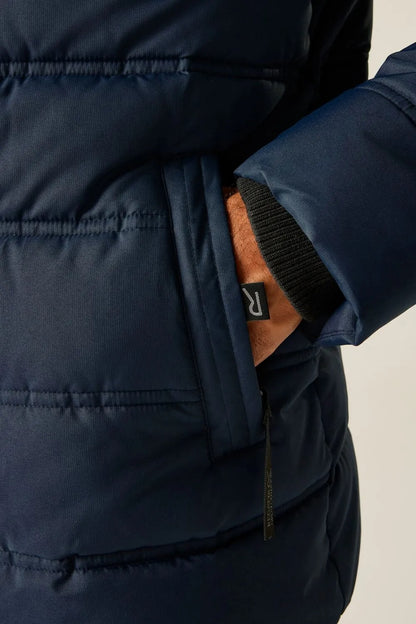 Veste Matelassée pour Homme avec Capuche Amovible et Poches Zippées | Idéale pour l’Hiver