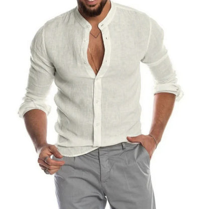Chemise à Manches Longues avec Coupe Décontractée pour Homme | Idéale pour les Journées Chaudes