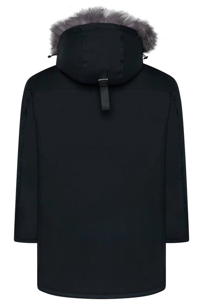 Veste Longue Matelassée avec Capuche et Poches Zippées pour Homme | Idéale pour l’Hiver