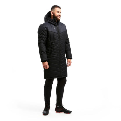 Parka Longue de Football avec Capuche et Poches pour Adulte | Idéale pour l’Hiver