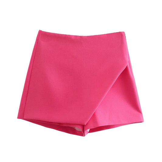 Jupe-Short Asymétrique avec Fermeture Latérale pour Femme | Idéal pour le Printemps