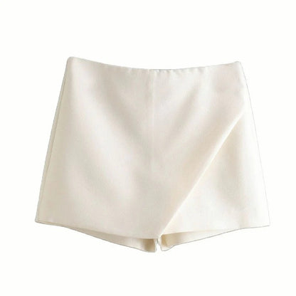 Jupe-Short Asymétrique avec Fermeture Latérale pour Femme | Idéal pour le Printemps