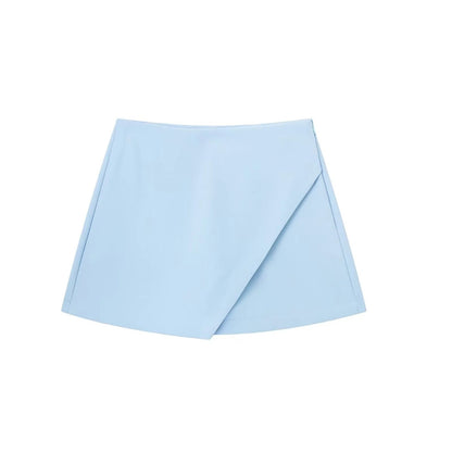 Jupe-Short Asymétrique avec Fermeture Latérale pour Femme | Idéal pour le Printemps