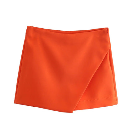 Jupe-Short Asymétrique avec Fermeture Latérale pour Femme | Idéal pour le Printemps