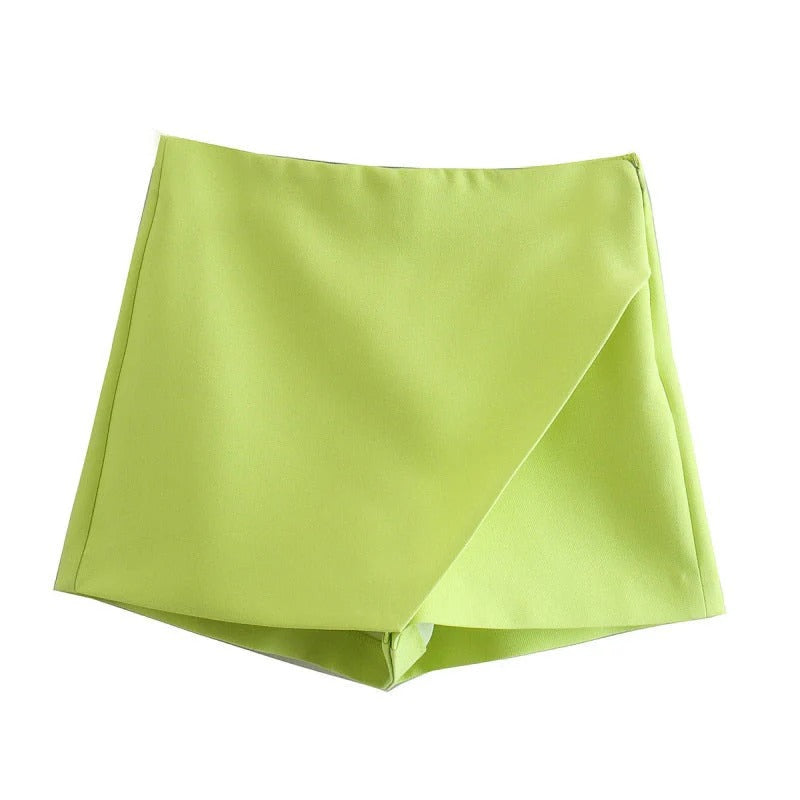 Jupe-Short Asymétrique avec Fermeture Latérale pour Femme | Idéal pour le Printemps