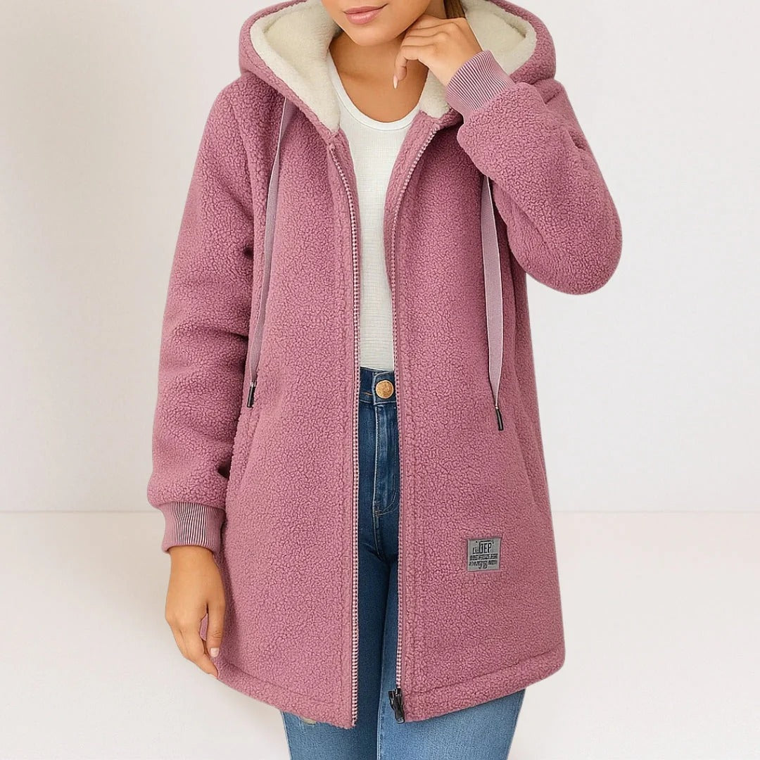 Veste avec Capuche et Fermeture Zippée pour Femme | Idéale pour le Printemps et le Quotidien