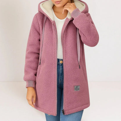 Veste avec Capuche et Fermeture Zippée pour Femme | Idéale pour le Printemps et le Quotidien