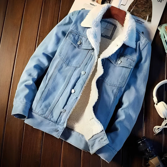 Veste D'hiver Avec Doublure Intérieure Et Fermeture Boutonnée Pour Homme | Idéale Pour L'automne Et L'hiver