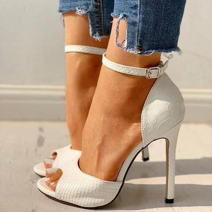 Sandales À Bride Cheville Avec Talon Fin Très Haut Pour Femmes | Idéal Pour Les Occasions Estivales