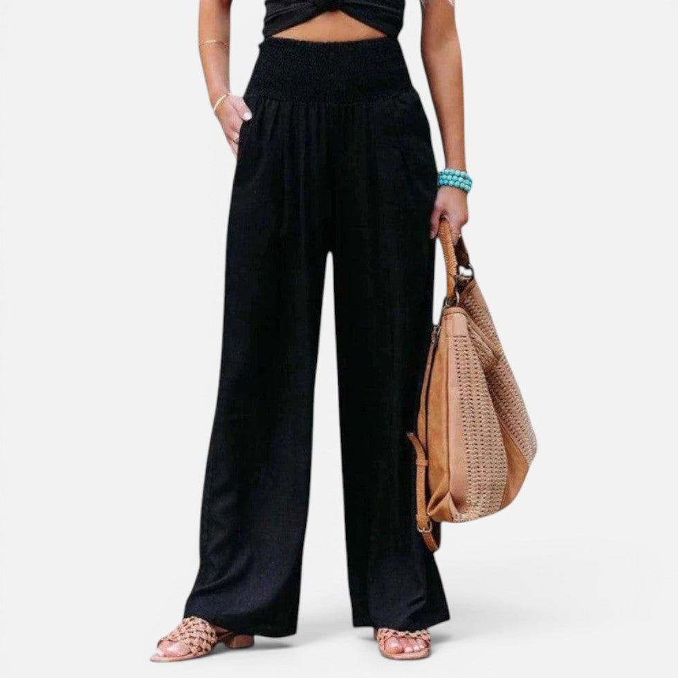 Pantalon Large Taille Haute Pour Femme | Idéal Pour Les Tenues Décontractées en Toutes Saisons