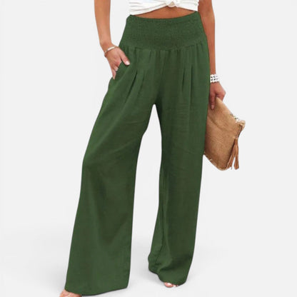 Pantalon Large Taille Haute Pour Femme | Idéal Pour Les Tenues Décontractées en Toutes Saisons