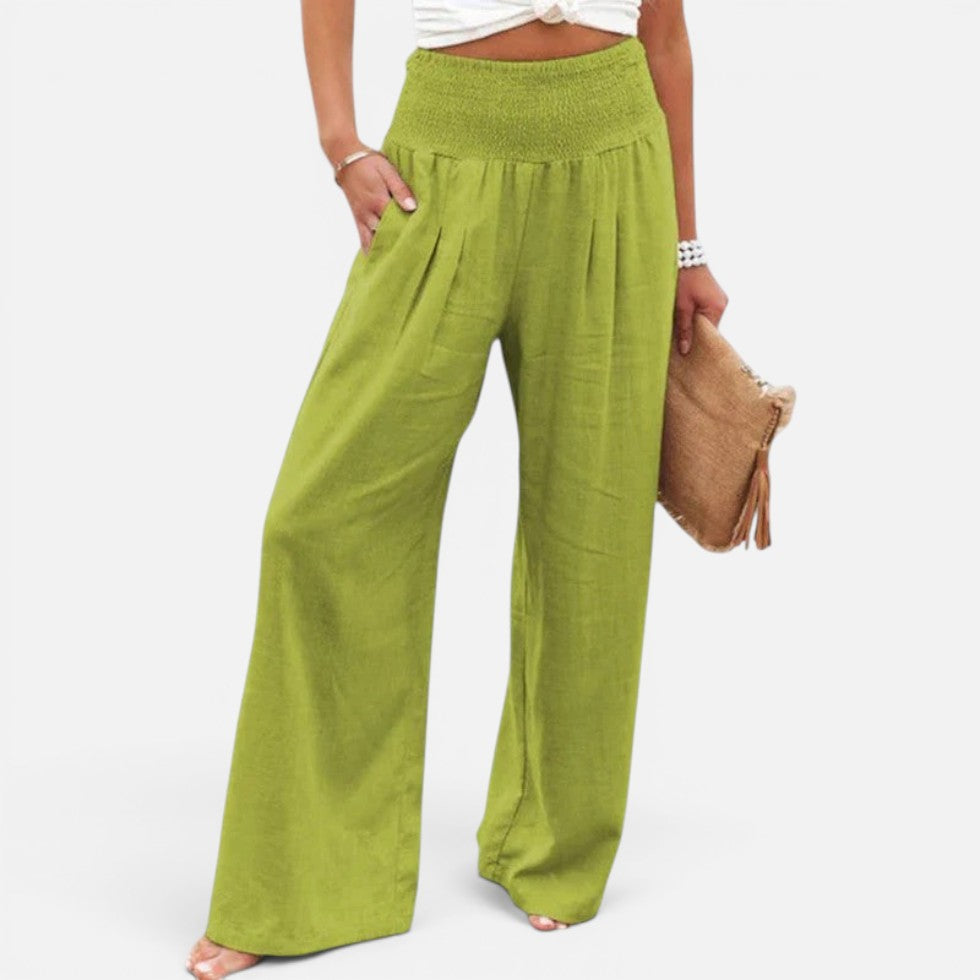 Pantalon Large Taille Haute Pour Femme | Idéal Pour Les Tenues Décontractées en Toutes Saisons
