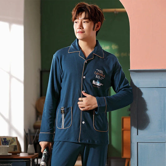 Ensemble D’intérieur Avec Haut À Manches Longues Pour Homme | Idéal Pour L’automne