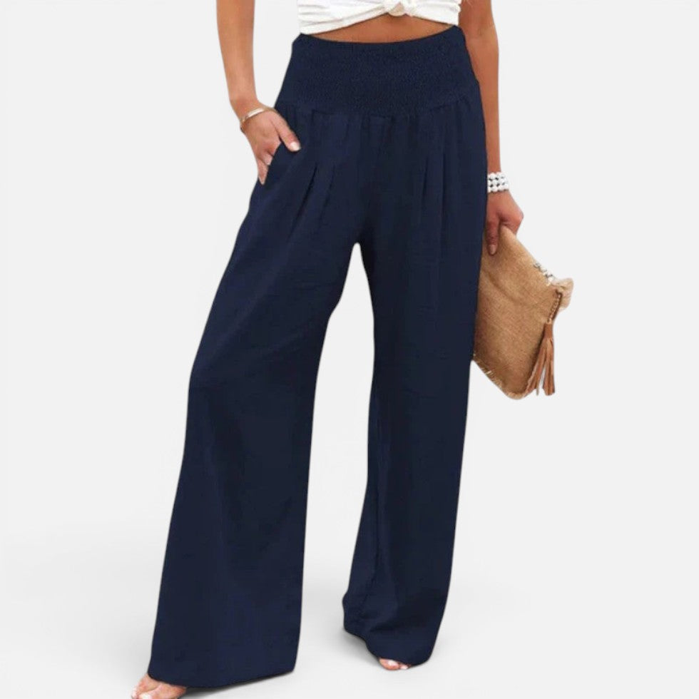 Pantalon Large Taille Haute Pour Femme | Idéal Pour Les Tenues Décontractées en Toutes Saisons