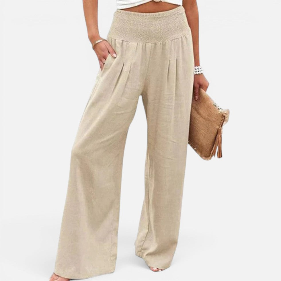 Pantalon Large Taille Haute Pour Femme | Idéal Pour Les Tenues Décontractées en Toutes Saisons