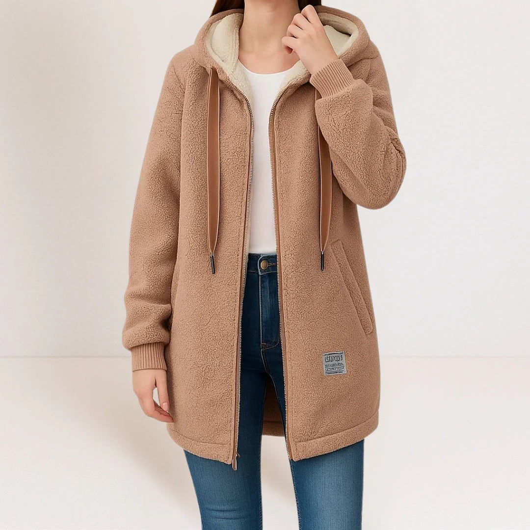 Veste avec Capuche et Fermeture Zippée pour Femme | Idéale pour le Printemps et le Quotidien